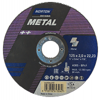  Отрезной круг Norton-Metal 125x2.0x22.23 66252844939 АбразивПромТорг